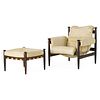 IRE MOBLER Lounge chair and ottoman