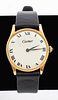 Cartier 14K Yellow Gold Leather Strap Watch