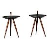 PHIL POWELL Pair of side tables