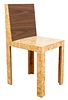 Chris Rucker Contemporary Faux Wood Side Chair