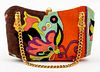 Emilio Pucci Multicolor Velour Clutch Bag