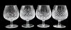 (4) Waterford Glass Brandy Snifters