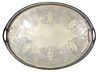 Antique Silver Plate Engraved Tray