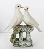Doves on Perch, TAY Italian Porcelain