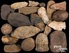 Twenty various stone artifacts