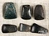Six ancient polished celts