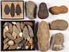 Collection of various stone artifacts