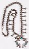 Navajo Indian sterling ssquash blossom necklace