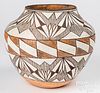 Acoma Indian polychrome pottery olla, early 20th c