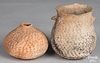Anasazi Indian culture corrugated pottery