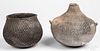 Two pieces of early Native American Indian pottery