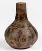 Caddo Indian pottery water flask