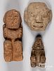 Three Pre-Columbian Meso-American stone items