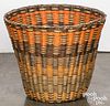Large polychrome Hopi Indian burden basket