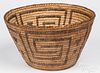 Pima Indian coiled basket