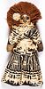 Tarahumara Indian corn husk doll, early 20th c.