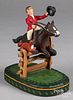 Jonathan Bastion carved and painted fox hunter
