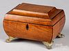 Small fruitwood dresser box, 19th c.