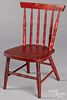 Robesonia Pennsylvania stenciled advertising chair