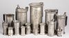 Collection of pewter measures, 18th/19th c.
