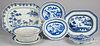 Chinese export blue and white serving pieces