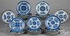 Chinese export porcelain blue Fitzhugh plates