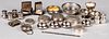 Sterling silver salts, shakers, patch boxes, etc.,
