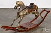 Child's carved and painted rocking horse, 19th c.
