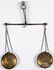 Early brass and iron hanging scale, ca. 1800
