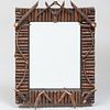 Small Rustic Wood Twig Mirror