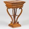 Continental Fruitwood Work Table, Possibly Austrian