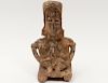 PRE-COLUMBIAN STYLE POTTERY FIGURE OF A FEMALE