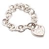 Tiffany & Co Sterling Silver Love Lock Bracelet