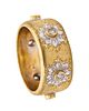 Buccellati Milano Textured Ring in 18k Gold & Diamonds