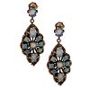 Victorian 14k Gold and Opals Earrings