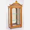 Italian Gilt Carved Wood and Mirror Display Cabinet