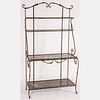 A French Wrought Metal Bakers Rack
