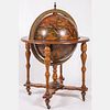 Italian Old World Zodiac Globe Cocktail Bar Cart