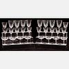 A Large Collection of Crystal Stemware, 20th Century