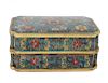 GILT BRONZE AND CLOISONNE ENAMEL INK BOX AND COVER