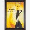 A Reproduction Taittinger Poster on Canvas