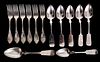 A Group of 19th Century American Silver Flatware