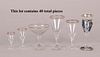 A Group Of Moser Crystal Stemware