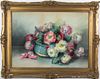 Cunningham, (American, 20th century), Still Life with Pink and White Flowers