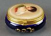 French Seres Style Handpainted Jewelry Box