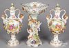 German porcelain centerpiece set by Carl Thieme