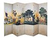 A Six-Panel Panoramic Wallpaper Panel Floor Screen Height 96 x width of each panel 26 inches.