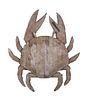 A Large American Carved Pine Crab Height 52 x width 38 inches.