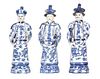 A Set of Six Chinese Export Porcelain Figures Height 17 7/8 inches (each).
