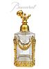 19th C. French Baccarat Crystal & Bronze Perfume Bottle
